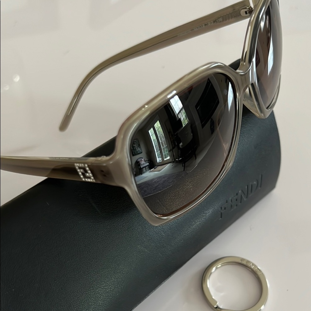 Fendi Gray Sunglasses Modern Design